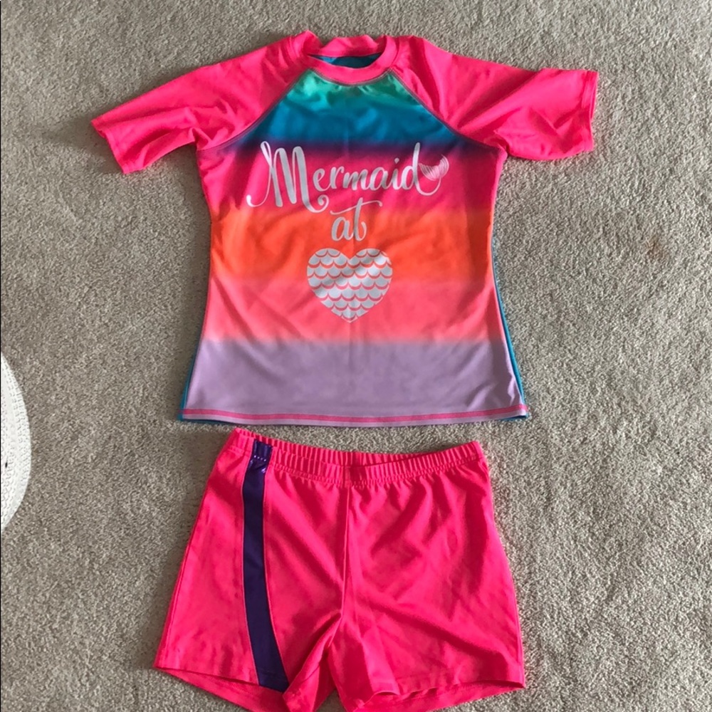 Two piece girls swimsuit